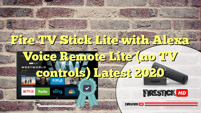 Fire TV Stick Lite with Alexa Voice Remote Lite (no TV controls)  Latest 2020